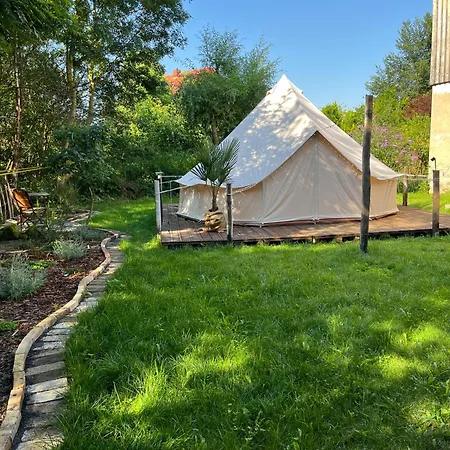 Роскошный шатер Glamping Am Malerweg Ломен